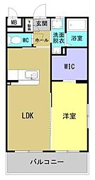 日向・曽根町3丁目マンション 303 3階1LDKの間取り
