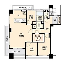 プロスペクト森下 3LDKの間取図画像