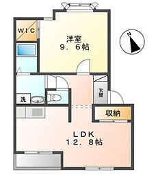 ブリリアントハイム 1LDKの間取図画像