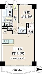 ヴェルドゥミール 1LDKの間取図画像