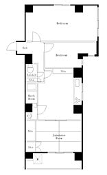 戸越公園マンション 3LDKの間取図画像