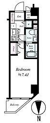 ロイヤルアメニティー西戸山 1Kの間取図画像