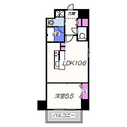 Future宿院 1LDKの間取図画像
