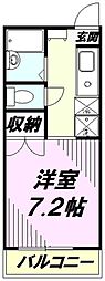 ドミール犬目 1Kの間取図画像