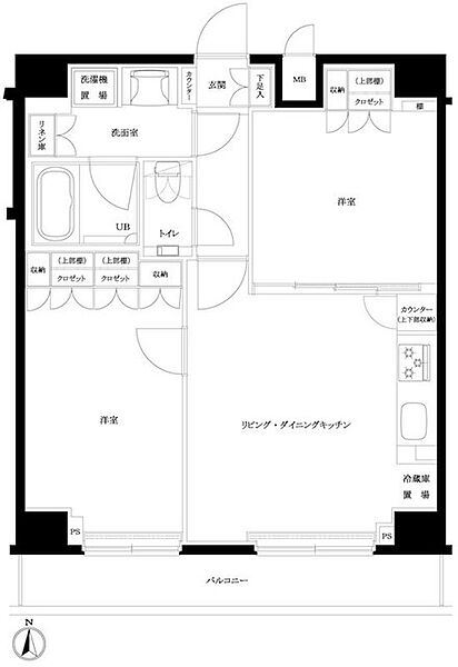 ルーブル東武練馬弐番館 ｜東京都板橋区徳丸３丁目(賃貸マンション2LDK・2階・55.70㎡)の写真 その2