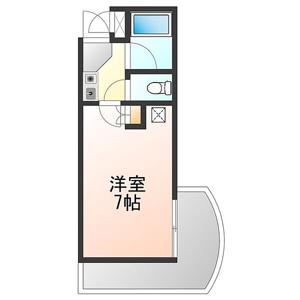 シャルマンフジ和泉大宮壱番館 ｜大阪府岸和田市西之内町(賃貸マンション1K・3階・20.80㎡)の写真 その2