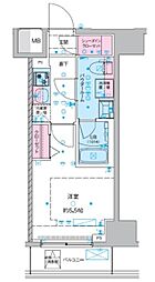 GENOVIA西川口III 1Kの間取図画像