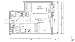 アイルグランデ押上ノースドゥーエ 1LDKの間取図画像