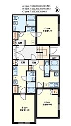 ラシクラス氷川台 1Kの間取図画像