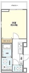 リモーネ 2階1Kの間取り