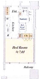 アクシルコート日本橋本町 1Kの間取図画像