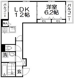 間取図画像 1LDK