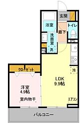 間取図画像 1LDK