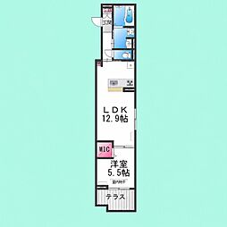 Porto Sereno 1LDKの間取図画像