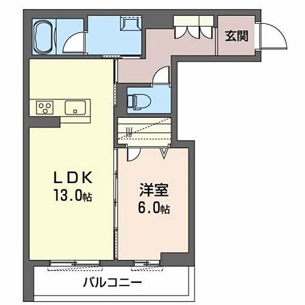 Ｐｌａｃｉｄｅ　Ｋ 0305｜奈良県大和高田市大中東町(賃貸マンション1LDK・3階・50.10㎡)の写真 その2