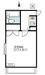 ユメハウス 1Kの間取図画像