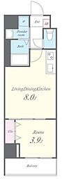 GrandPacific堺東Innovation 1LDKの間取図画像
