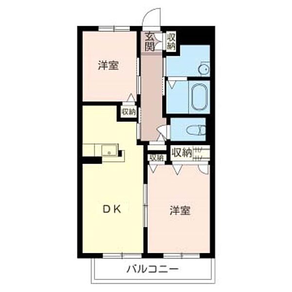 パレスさくら 00102｜千葉県八千代市萱田町(賃貸マンション2DK・1階・49.50㎡)の写真 その2