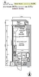足立区東和2丁目マンション 1LDKの間取図画像