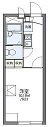 レオパレスコスモス 2階1Kの間取り