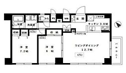 スカイ・エスタ 2LDKの間取図画像
