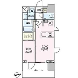 グレーシアフィット藤沢鵠沼 1LDKの間取図画像