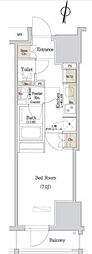 アーバネックス西新宿 1Kの間取図画像