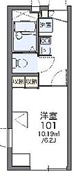 レオパレス福住 1Kの間取図画像