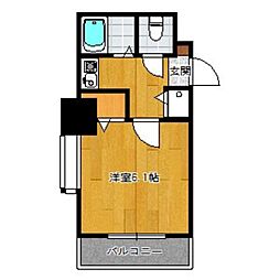 ライオンズマンション大濠第3 1Kの間取図画像