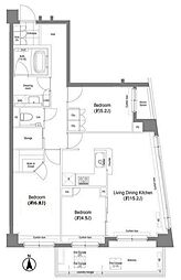 戸越銀座プレイス 3LDKの間取図画像