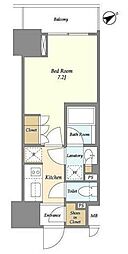 ラティエラ板橋 4階1Kの間取り