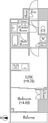 ルミーク錦糸町 1LDKの間取図画像