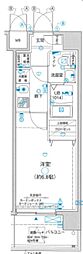 グランフォース西川口 1Kの間取図画像