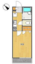 サンセール・市ヶ尾 1Kの間取図画像
