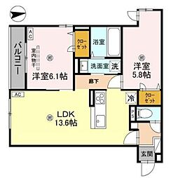 間取図画像 2LDK