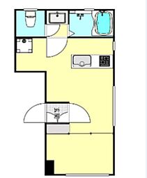 FLレジデンス神楽府邸 1DKの間取図画像
