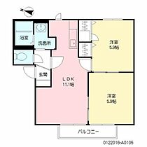 セントレージＴＭＲ A0105 ｜ 熊本県宇土市新松原町11-5（賃貸アパート2LDK・1階・50.70㎡） その2