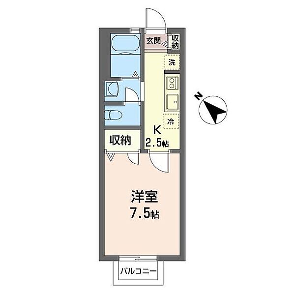 シャリテＳ 00106｜東京都西東京市芝久保町５丁目(賃貸アパート1K・1階・25.50㎡)の写真 その2