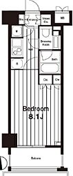 PratiqueCube 1Kの間取図画像