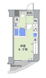 CREVISTA池袋本町 3階ワンルームの間取り