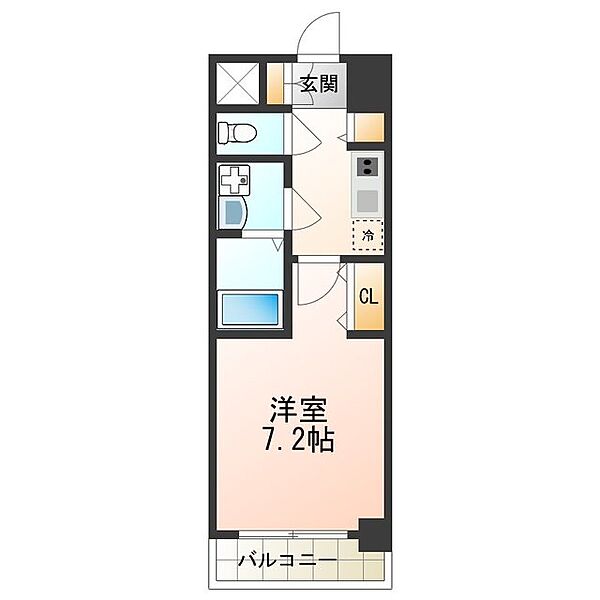 La・Liberta阿倍野 ｜大阪府大阪市阿倍野区昭和町３丁目(賃貸マンション1K・7階・24.07㎡)の写真 その2