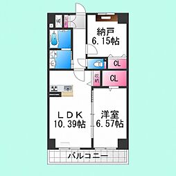 堺市北区新金岡町1丁マンション 1SLDKの間取図画像