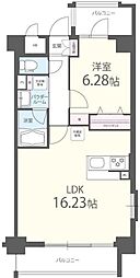 アファン大山 1LDKの間取図画像