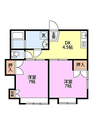 ドミトリーつつじが丘C_間取り_0