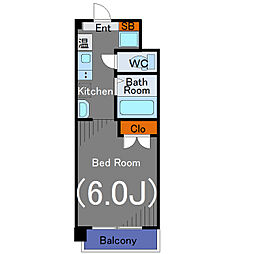 東京メトロ南北線 白金台駅 徒歩4分の賃貸マンション 1階1Kの間取り