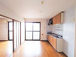 JR青梅線 小作駅 徒歩18分の賃貸アパート 2階2DKのリビング/ダイニング