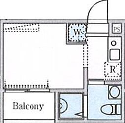 Glanz柳原 ワンルームの間取図画像