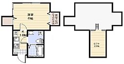 ファーストベイ一之江 1階1Kの間取り