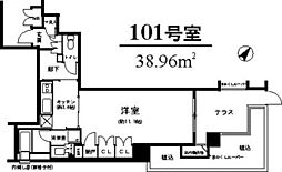 グランスイート文京千石 1Kの間取図画像