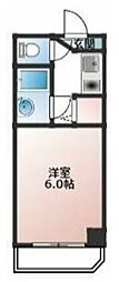 第七小島ビル ワンルームの間取図画像